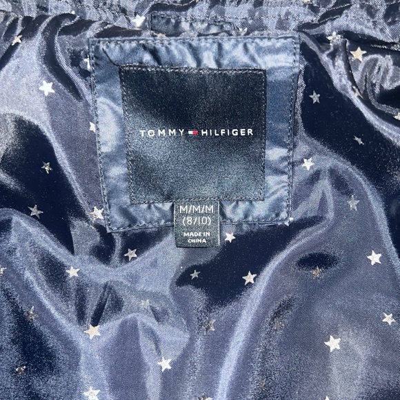 Tommy Hilfiger Girls Navy Blue Jacket - Picture 3 of 4